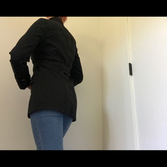 Old Navy Black Short Trench Coat - Picture 7 of 13
